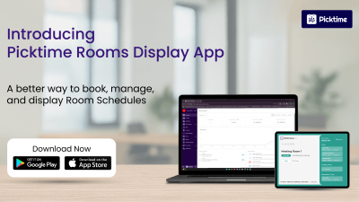 Meet Picktime Rooms Display App: A Smarter Way to Manage Meeting Spaces