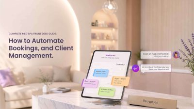 The Complete Med Spa Front Desk Guide: How to Automate Bookings, and Client Management.