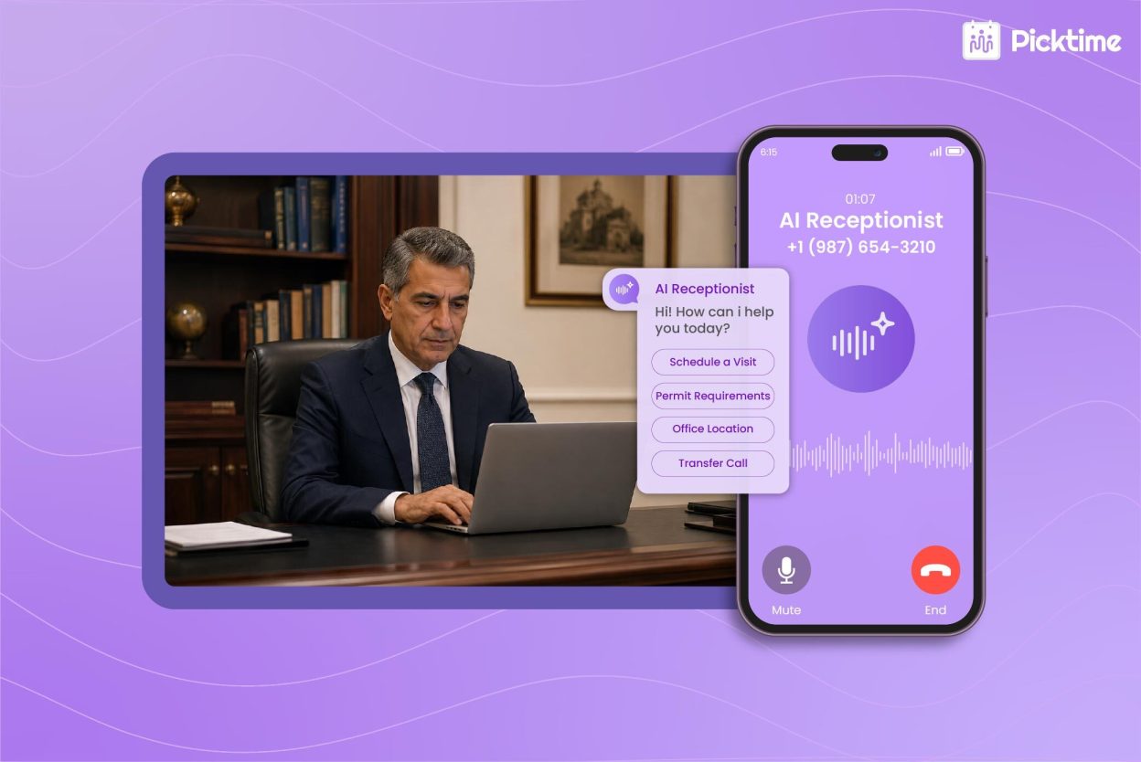 Select AI Receptionist for Government Offices: How to Book Appointments, and Reduce Lobby Chaos AI Receptionist for Government Offices: How to Book Appointments, and Reduce Lobby Chaos