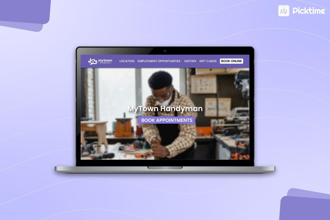 How Online Booking Turns Website Visitors Into Booked Handyman Jobs