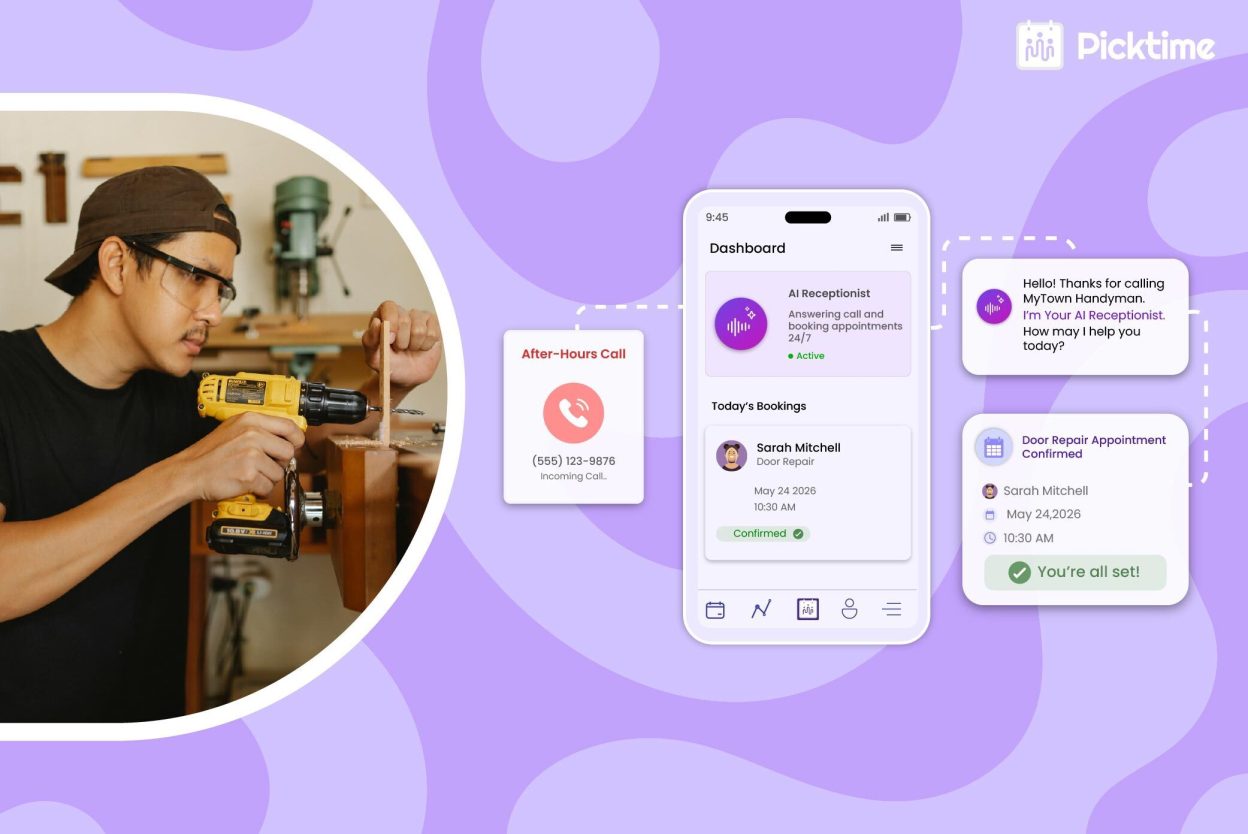 AI Receptionist Software for Handyman Businesses: How to Answer Calls and Book Jobs On The Go