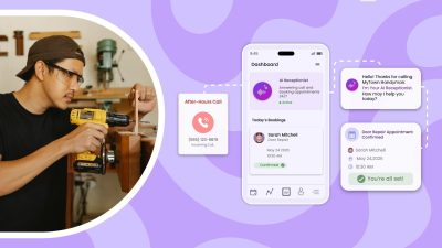AI Receptionist Software for Handyman Businesses: How to Answer Calls and Book Jobs On The Go