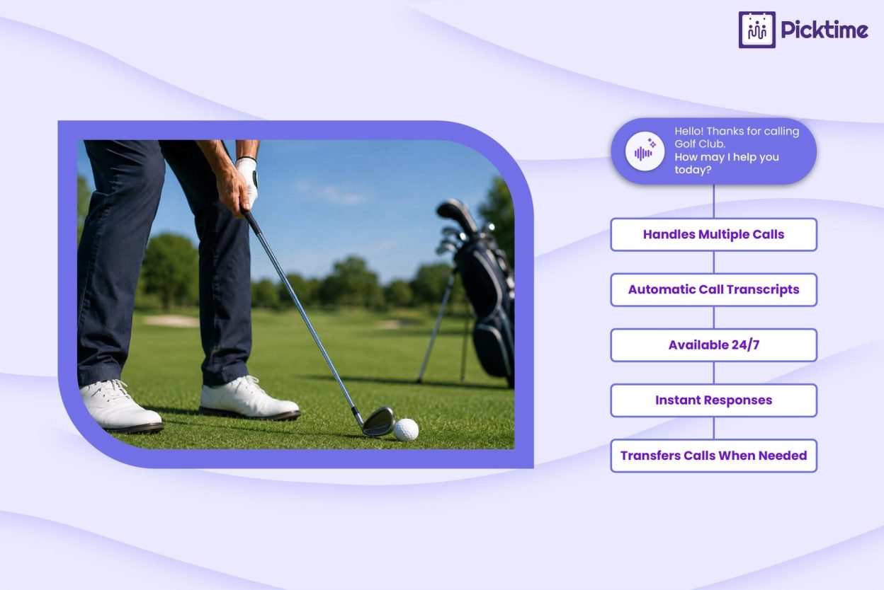 Golf Course Booking System: How AI Receptionists Help Clubs Capture Every Booking Call