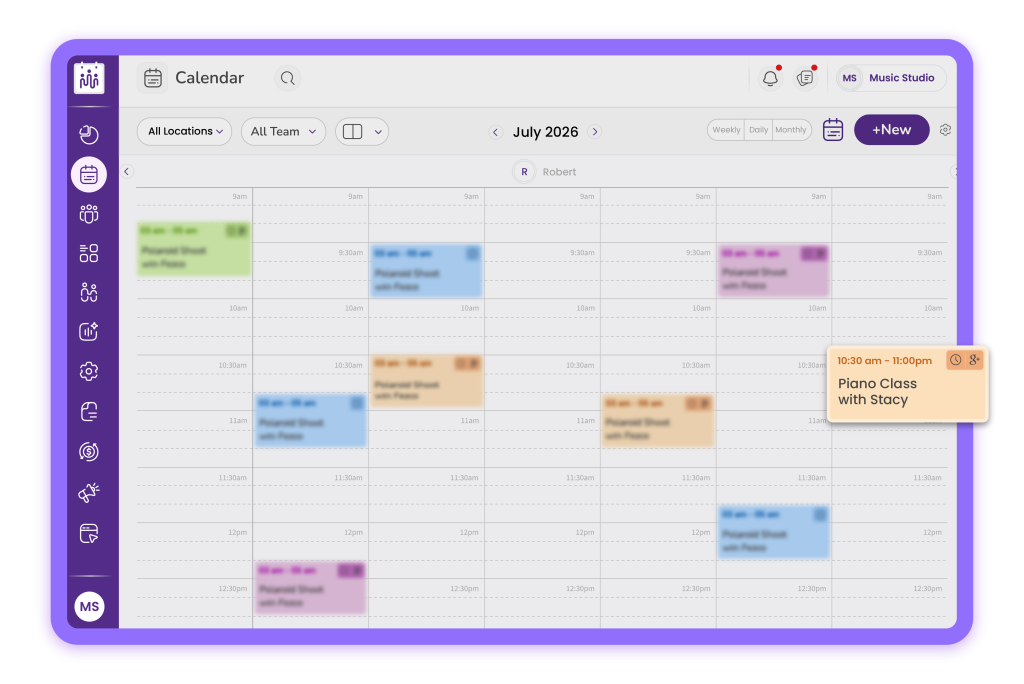 Zoom Scheduling on Picktime calendar