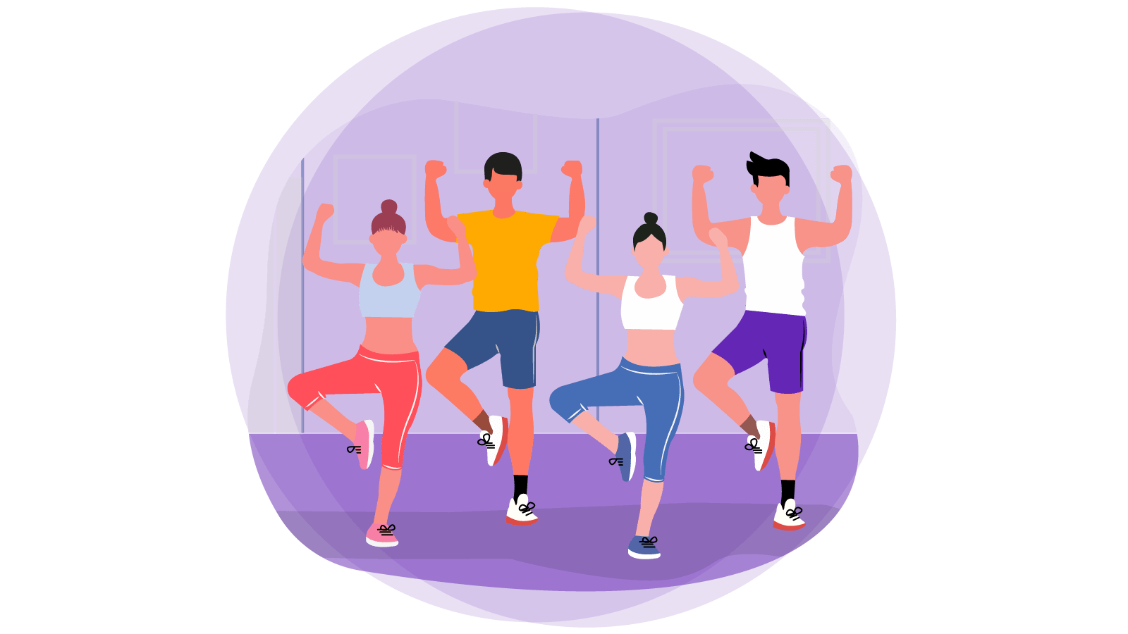 exercise class clipart